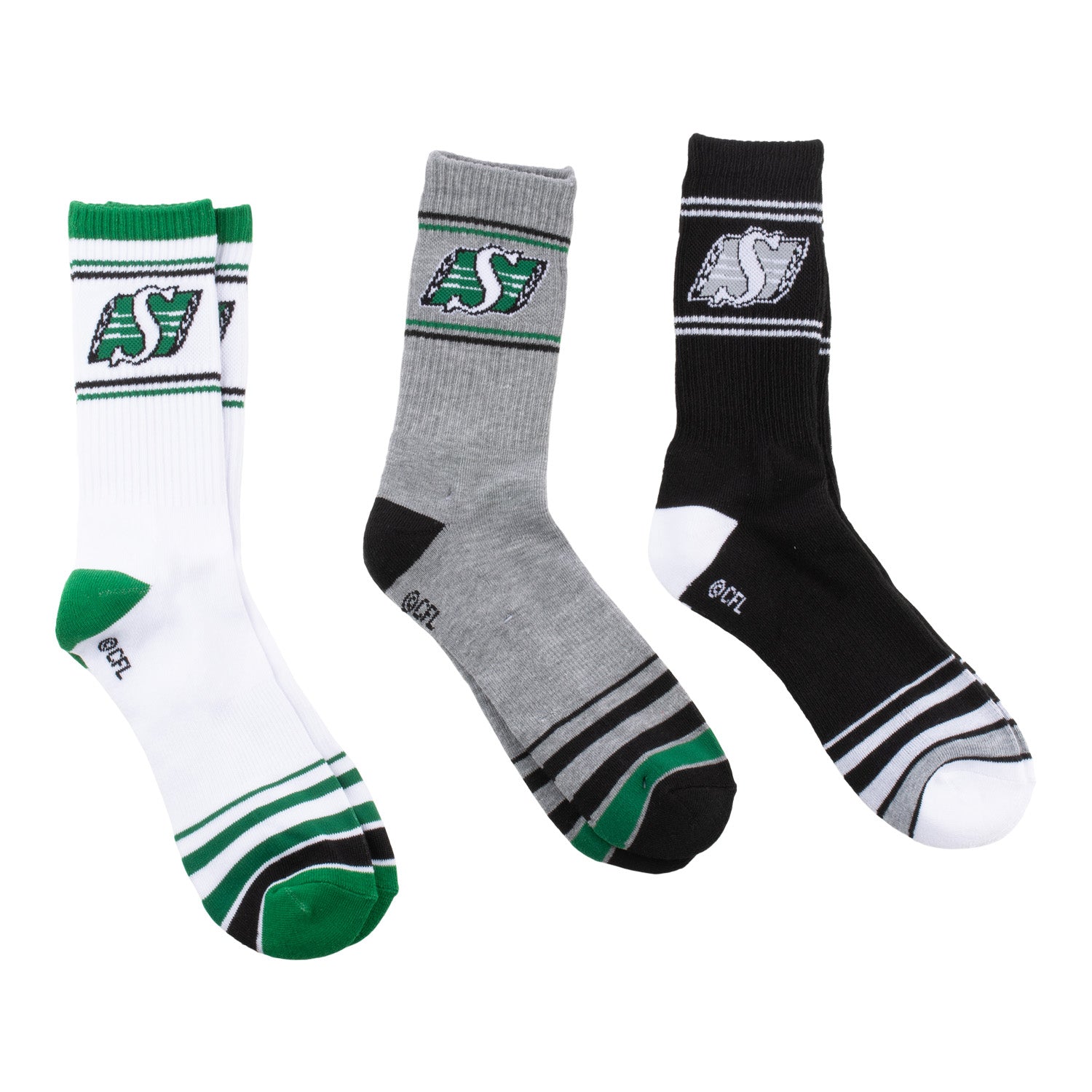 3 Pack Sport Crew Socks