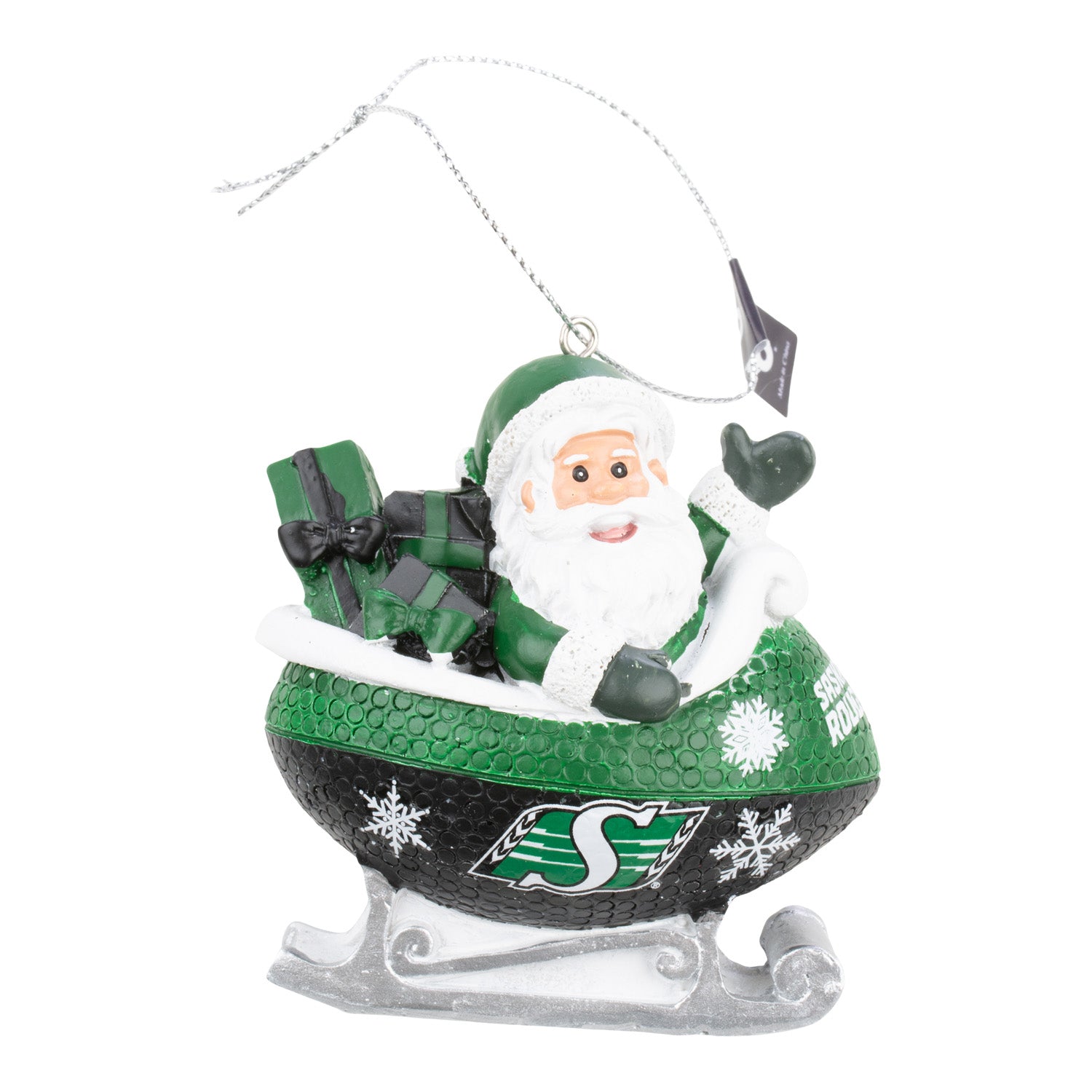 Football Sleigh Ornament