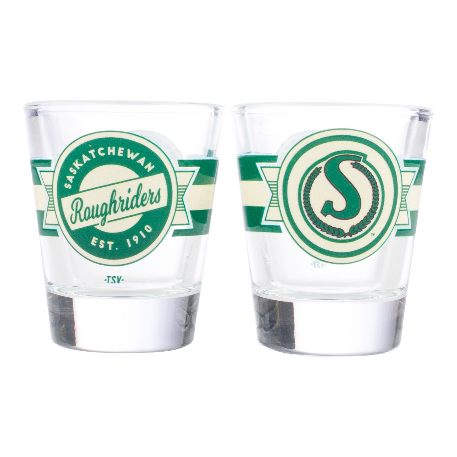 2PK Nostalgia Label Shot Glass Set