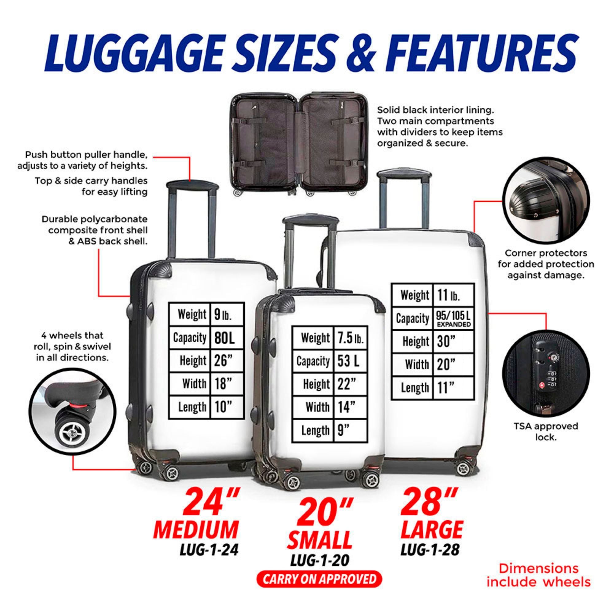 #7 All Over Print Luggage